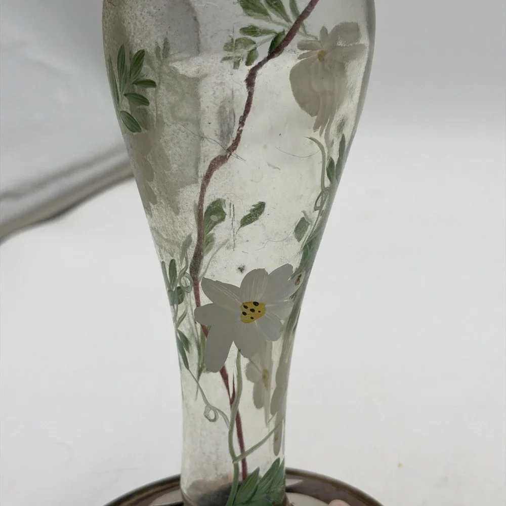NATIONAL GEOGRAPHIC Outdoor Glass Hand Painted Copper Humming Bird Feeder